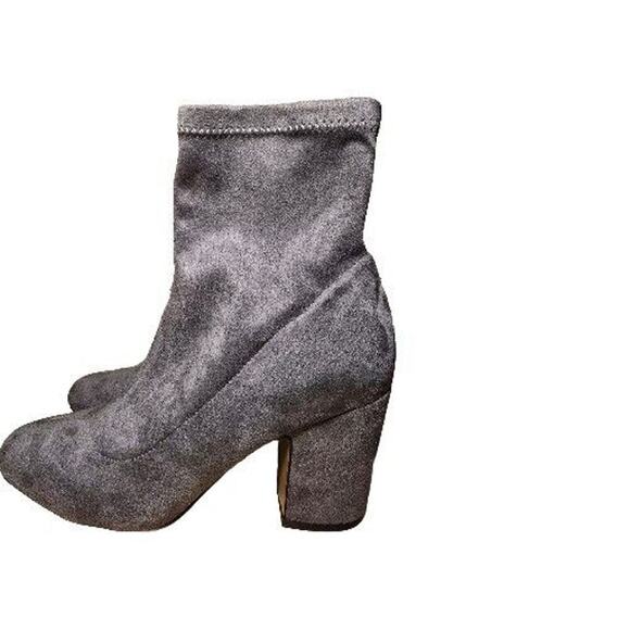 Steven By Steve Madden Lisette Suede Stretch Sock Bootie Boots Side Zip Sz 7.5 - Picture 3 of 8